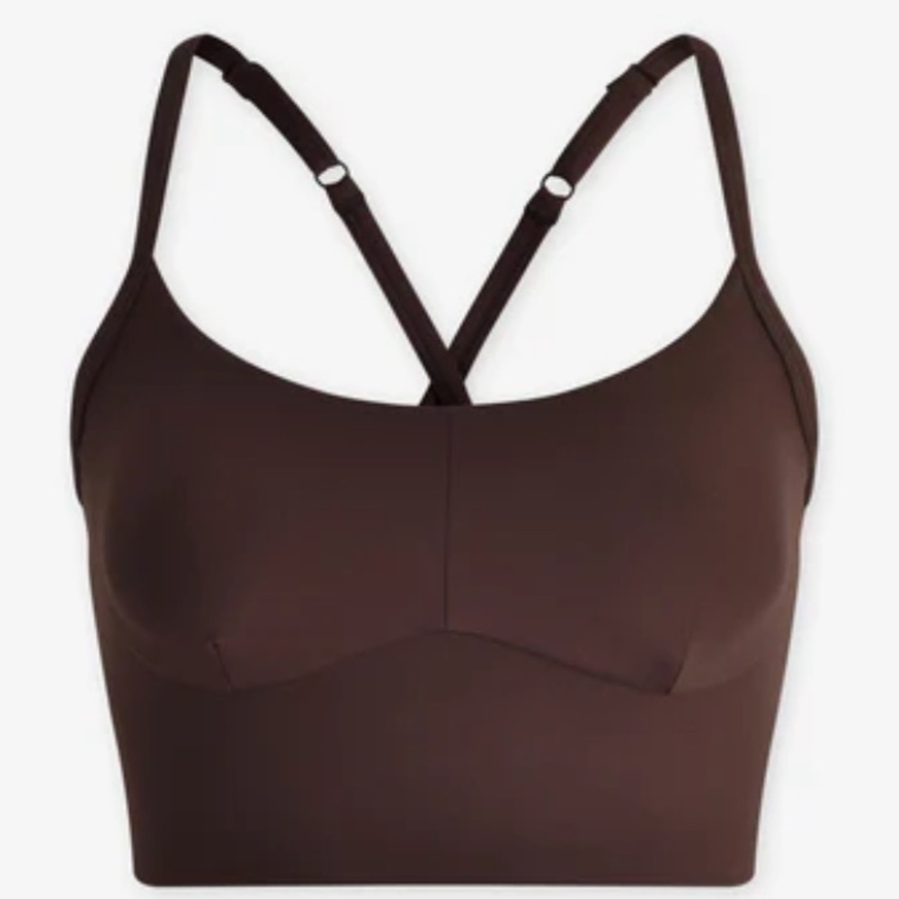 Varley Always Surrey Bra Coffee Bean Size Small